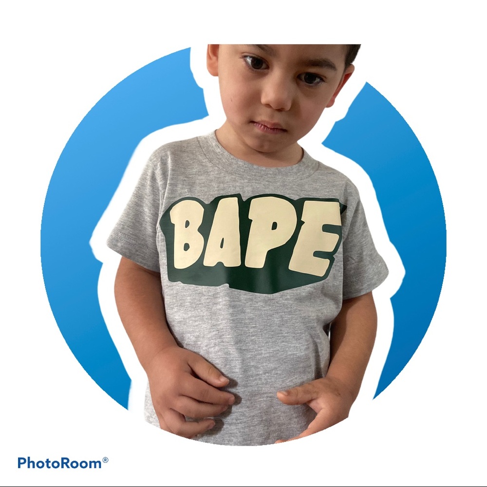 Kids bape t shirt
